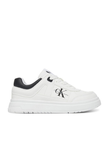 Calvin Klein Jeans Сникърси Low Cut Lace-Up Sneaker V3X9-82090-1355 M Бял