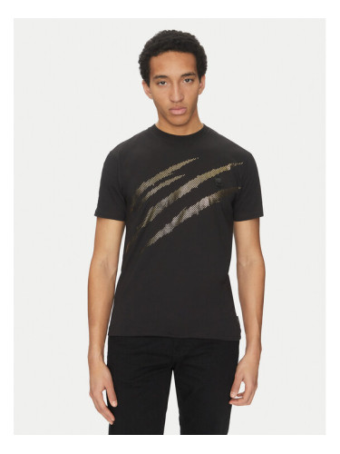 Plein Sport Тишърт SAEC MTK8008 STE001N Черен Regular Fit