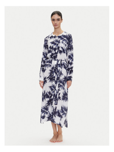 DKNY Рокля тип риза YI00052 Тъмносин Regular Fit