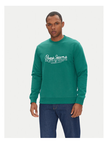 Pepe Jeans Суитшърт Dumas PM582832 Зелен Regular Fit