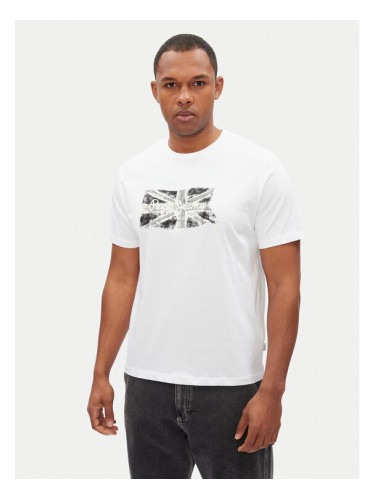Pepe Jeans Тишърт Flag PM509720 Бял Regular Fit