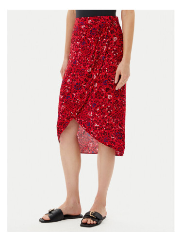 Pepe Jeans Миди пола Clau PL901199 Червен Slim Fit