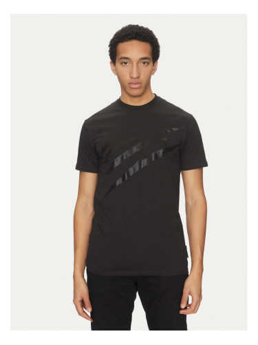 Plein Sport Тишърт SAEC MTK8008 STE001N Черен Regular Fit