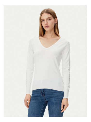Morgan Пуловер 251-MIELO Бял Slim Fit