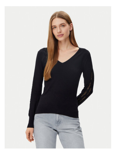 Morgan Пуловер 251-MIELO Черен Slim Fit