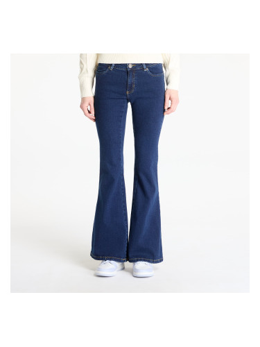 Панталони Urban Classics Ladies Organic Low Waist Flared Denim Mid Indigo Washed W29