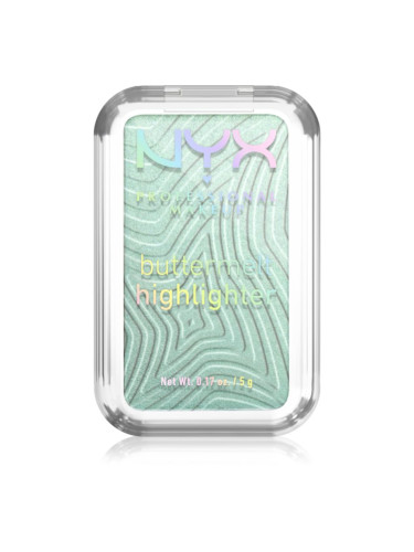 NYX Professional Makeup Buttermelt Highlighter озарител цвят butta mint 20 5 гр.