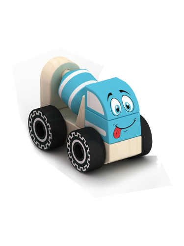 Дървена играчка-бетоновоз за сглобяване AcoolToy 3 г.+