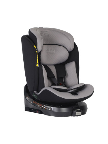 Детско столче за кола Safe Rotate i-Size с IsoFix база Mountain Buggy черно-сиво