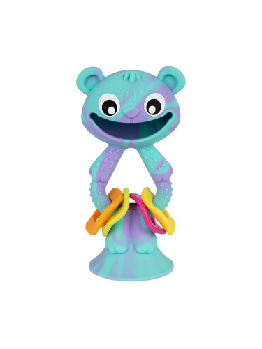 Силиконова дрънкалка и гризалка Мече Playgro 6м+