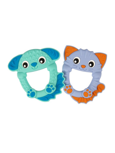 Силиконови гризалки Животни Playgro 2 бр за 2 етапа 3м+