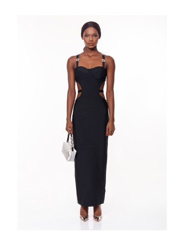 Дълга рокля BE A STAR BLACK