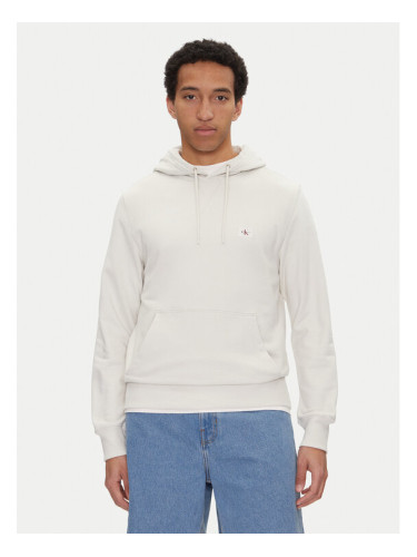 Calvin Klein Jeans Суитшърт J30J327113 Екрю Regular Fit