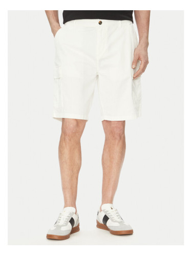 La Martina Шорти от плат MAB002 TW536 Бял Regular Fit