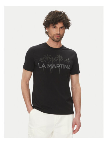 La Martina Тишърт Andy MAR311 JS324 Черен Regular Fit