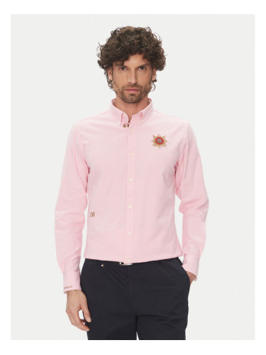 La Martina Риза Anselmo MACG01 OX092 Розов Regular Fit