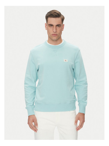 Calvin Klein Jeans Суитшърт J30J327115 Светлосиньо Regular Fit