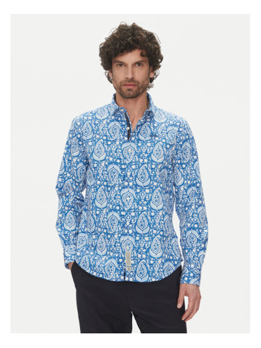 La Martina Риза Aspen MAC003 PP719 Син Regular Fit