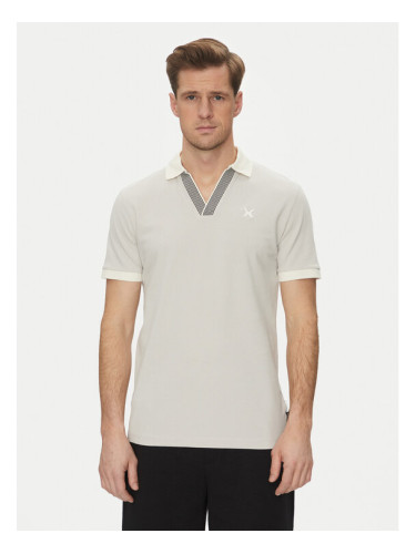 Richmond X Тениска с яка и копчета UMP25168PO Сив Regular Fit
