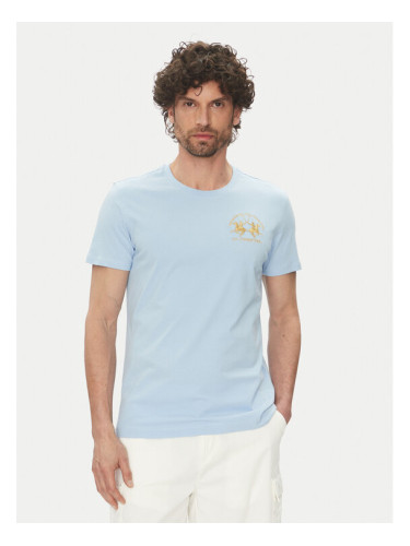 La Martina Тишърт Vernie MAR009 JS206 Светлосиньо Regular Fit