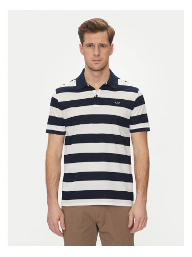 Paul&Shark Тениска с яка и копчета C0P1228 Тъмносин Regular Fit