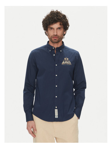 La Martina Риза Alfred MAC601 PP483 Тъмносин Regular Fit