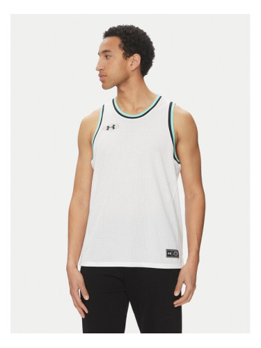 Under Armour Мъжки топ Zone Pro 6000370 Бял Loose Fit