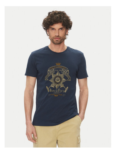 La Martina Тишърт Aloysius MARG30 JS206 Тъмносин Regular Fit