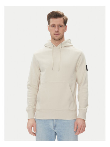 Calvin Klein Jeans Суитшърт J30J323430 Бежов Regular Fit