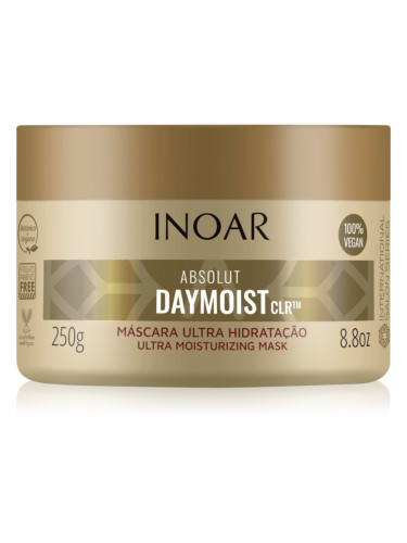 INOAR Absolut Daymoist CLR™ интензивна хидратираща маска за суха и боядисана коса 250 гр.