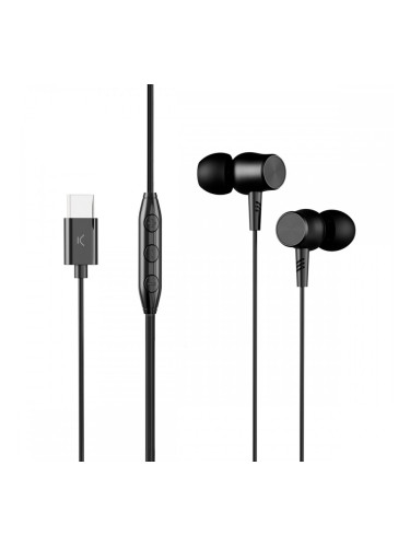 Малки слушалки KSIX Черен