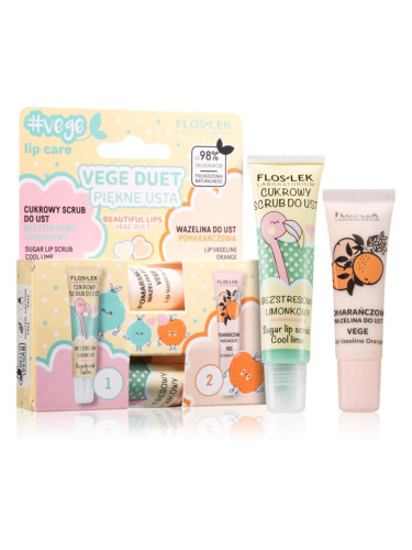 FlosLek Laboratorium Set Vege Duet комплект за устни 2 бр.