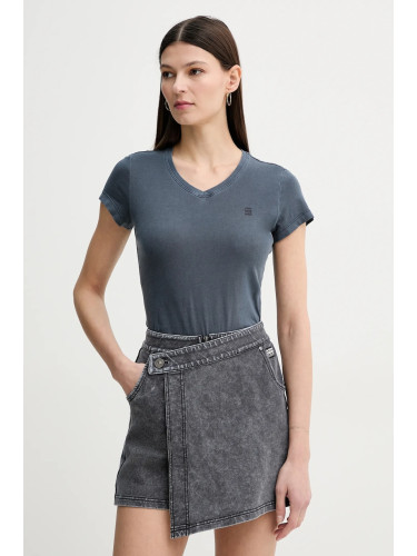 Памучна тениска G-Star в тъмносиньо