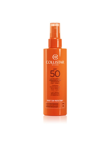 Collistar Tanning Moisturizing Milk Spray мляко за загар в спрей за подчертаване на тена 200 мл.