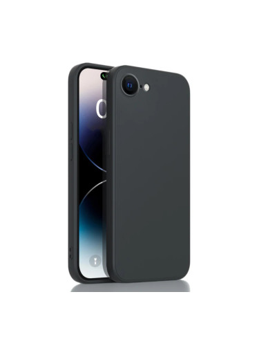 Силиконов кейс bSmart Silicone Soft Cover, За iPhone 16e / 17e, Черен