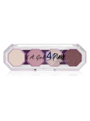 L.A. Girl Cosmetics 4 Play палитра сенки за очи цвят So Sweet 3.2 гр.