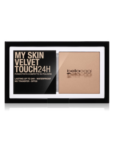 bellaoggi My Skin Velvet Touch 24H компактна пудра SPF 20 цвят 15C Natural Beige 9 гр.