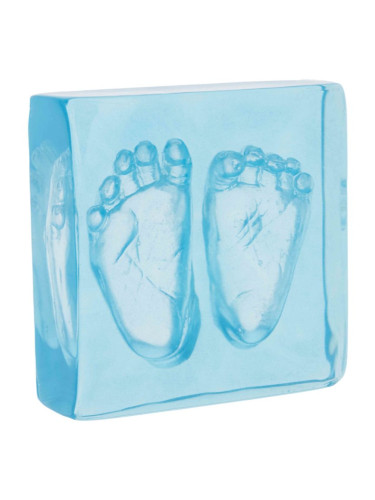 Dooky Crystal Memories DeLuxe 3D Frame Handprint & Footprint комплект за отпечатъци на бебето 1 бр.