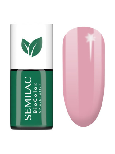 Semilac UV Hybrid BioColor гел лак за нокти с използване на UV/LED лампа цвят 713 Pink Wildflowers 7 мл.