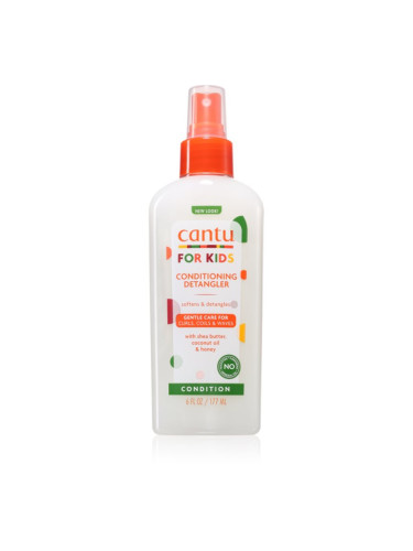 CANTU For Kids Care Detangler спрей за по-лесно разресване на косата за чуплива и къдрава коса 177 мл.