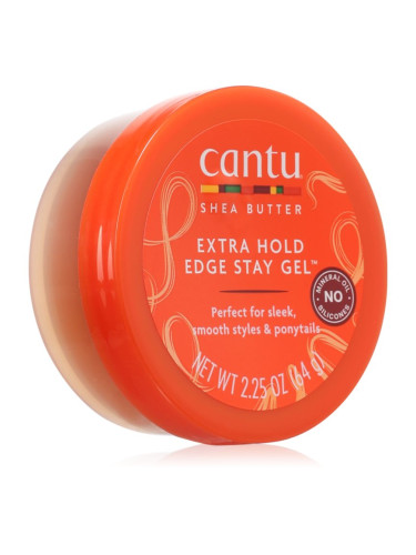 CANTU Shea Butter Extra Hold Edge фиксиращ гел за чуплива и къдрава коса с масло от шеа 67 мл.