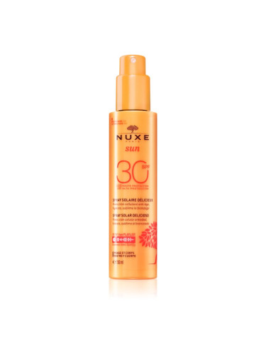 Nuxe Sun Delicious Solar Spray спрей за загар за лице и тяло SPF 30 150 мл.