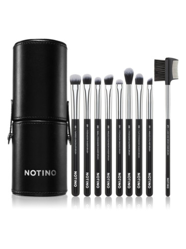 Notino Makeup Brushes Eye Area Professional Make-Up Brush Set комплкет четки с калъф