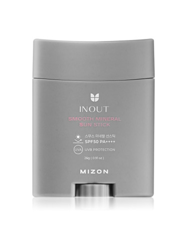 Mizon Inout Smooth Mineral Sun Stick минерален защитен крем за лице и чувствителни зони в стик SPF 50+ 26 гр.