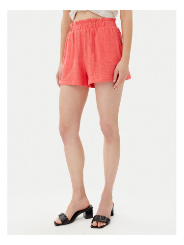 Vero Moda Шорти от плат Natali 10279687 Розов Baggy Fit