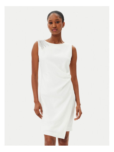 Artigli Коктейлна рокля ACAB000805 Бял Regular Fit