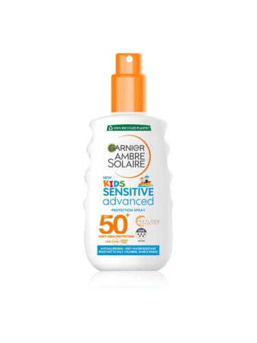 Garnier Ambre Solaire Advanced Sensitive Kids мляко за загар в спрей SPF 50+ 150 мл.