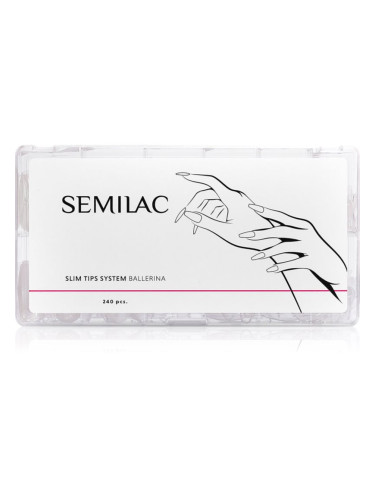 Semilac Slim Tips System Изкуствени нокти тип Ballerina 240 бр.