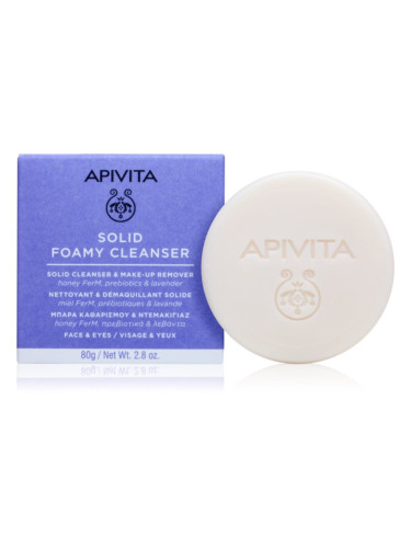 Apivita Cleansing Solid Foamy Cleanser почистващ твърд сапун с хидратиращ ефект 80 гр.