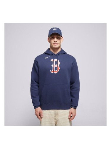 Nike Суитчър С Качулка Mlb Logo Club Fleece Hood Boston Red мъжки Дрехи Суичъри NKDK-44B-BQ-CKX Тъмносин